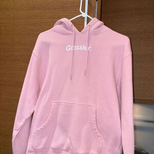 Glossier Original Pink Hoodie